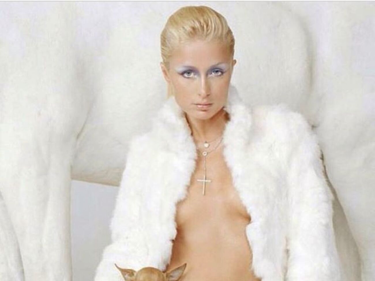 Хилтон позировала без бюстгальтера