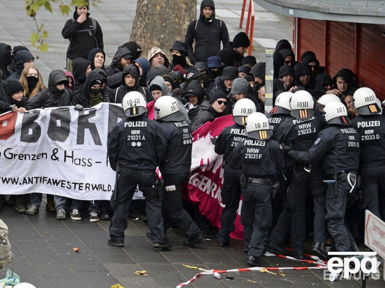 На улицах Кельна неспокойно