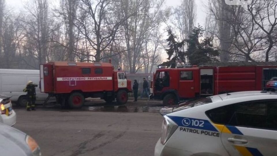 В Одессе горел рынок "Северный"