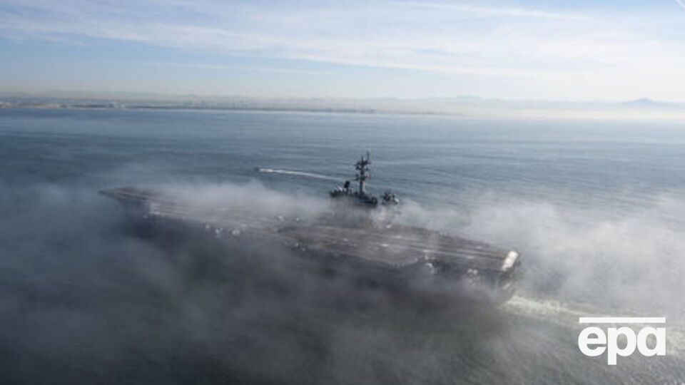 Авіаносець Carl Vinson наразі в акваторії Тихого океану поблизу Корейського півострова