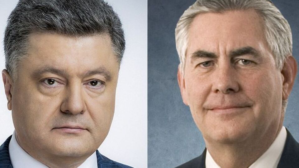 Порошенко и Тиллерсон обсудили трагический инцидент с миссией ОБСЕ в Луганской области