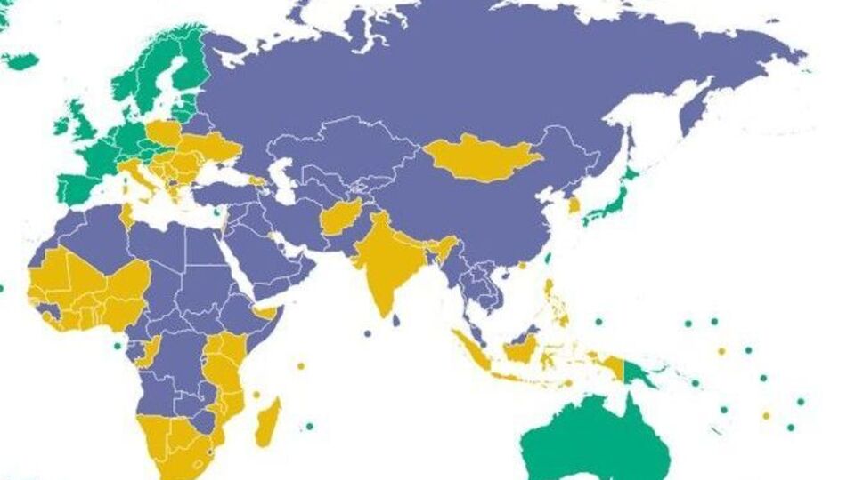 Страны поделили на свободные, частично свободные и несвободные