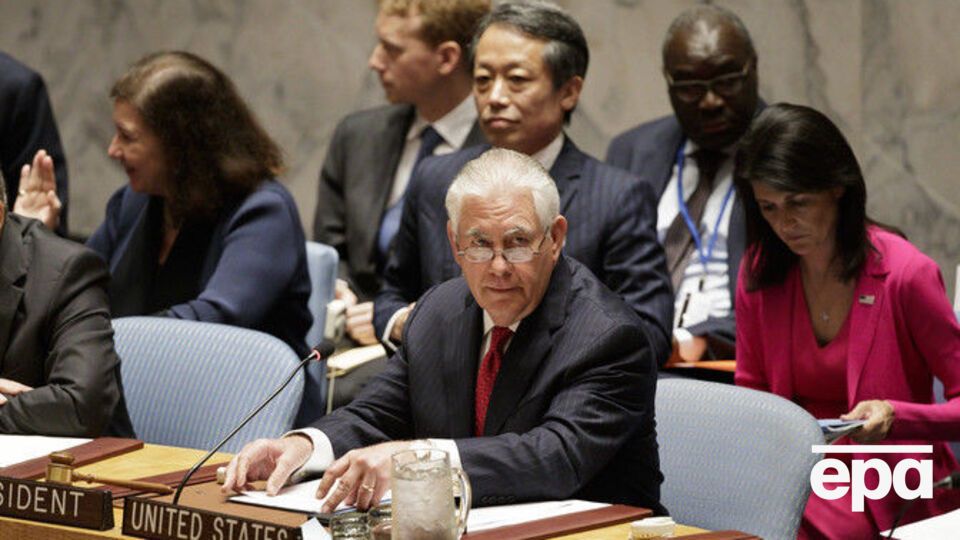 Тиллерсон в Совбезе ООН призвал мировое сообщество прекратить дипломатические отношения с Северной Кореей