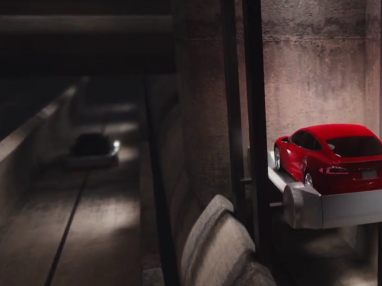 Автомобілі зможуть опускатися до підземних тунелів за допомогою спеціальних "ліфтів"