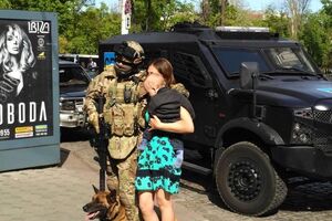 Бійці Центру спеціальних операцій "А" СБУ на вулицях Одеси