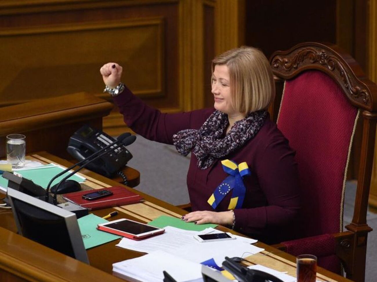 Геращенко показала "день позитивних емоцій у Раді"