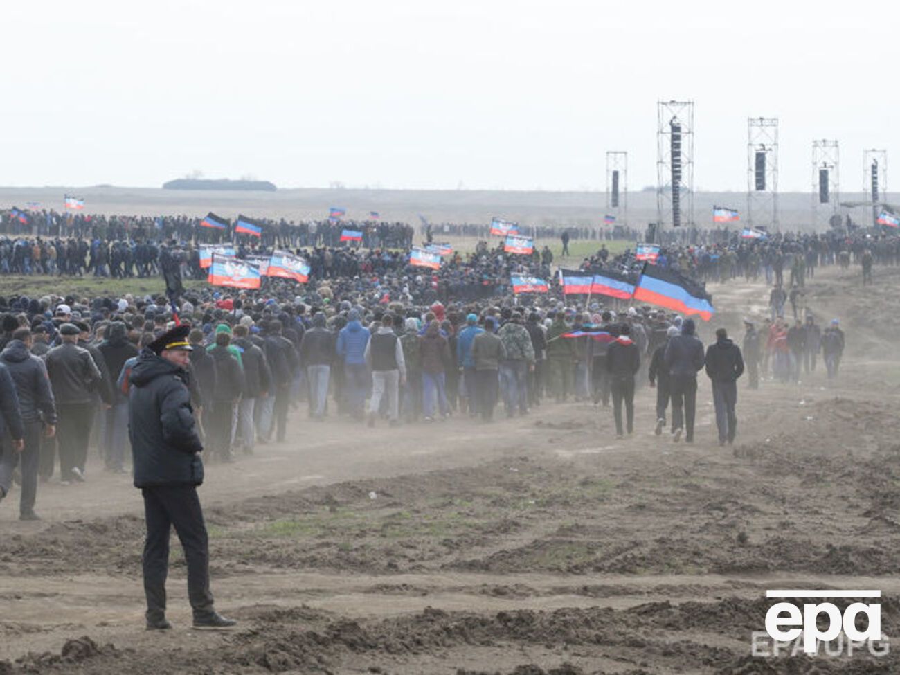 "Сборы военнообязанных ДНР" проводились для камер росСМИ