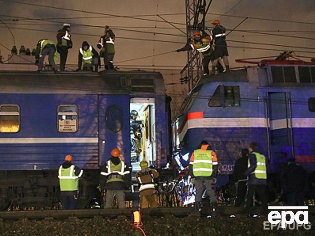 Через зіткнення поїздів у Москві постраждало приблизно 50 осіб