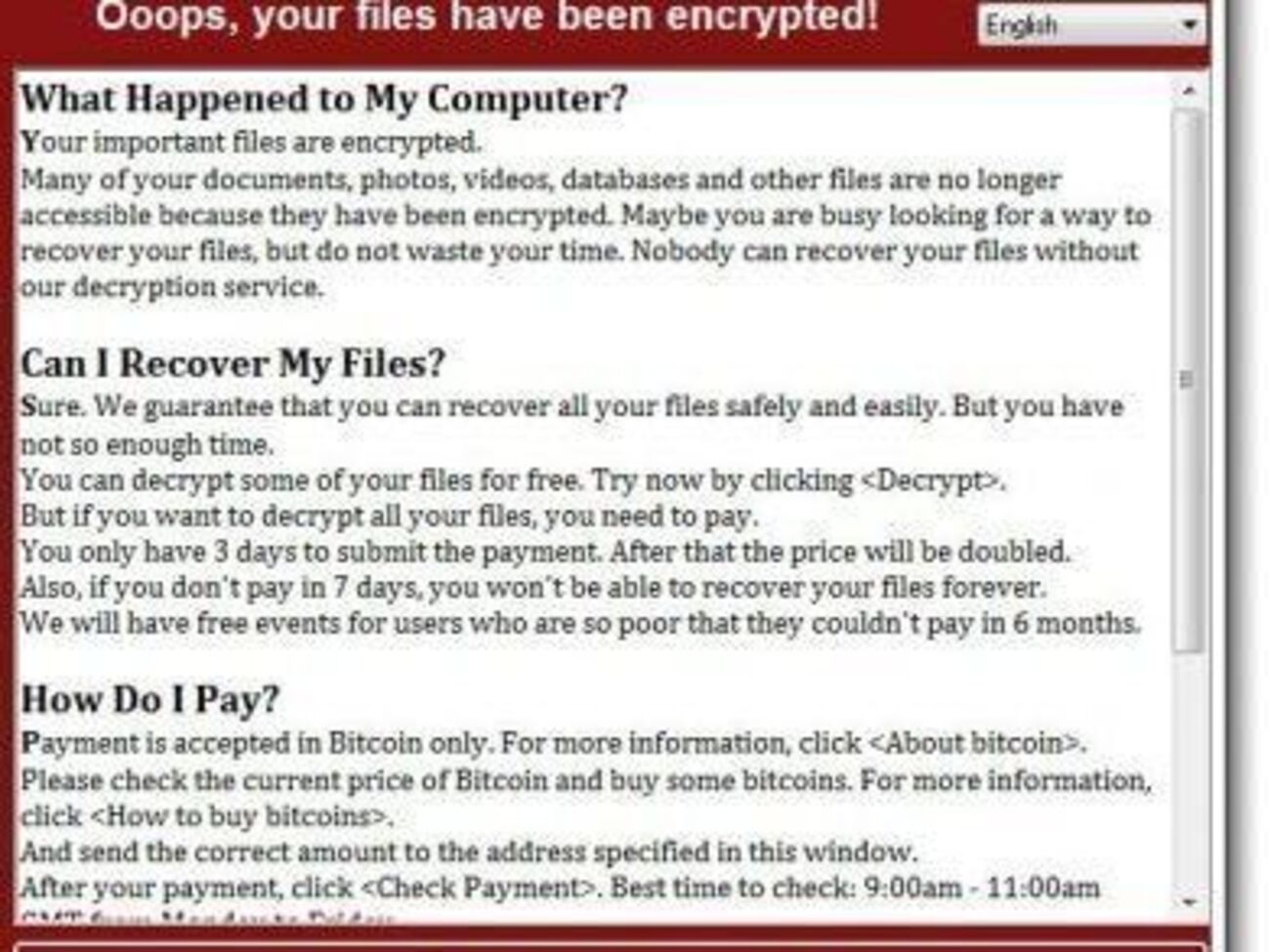 Кибератаке подверглись десятки тысяч компьютеров