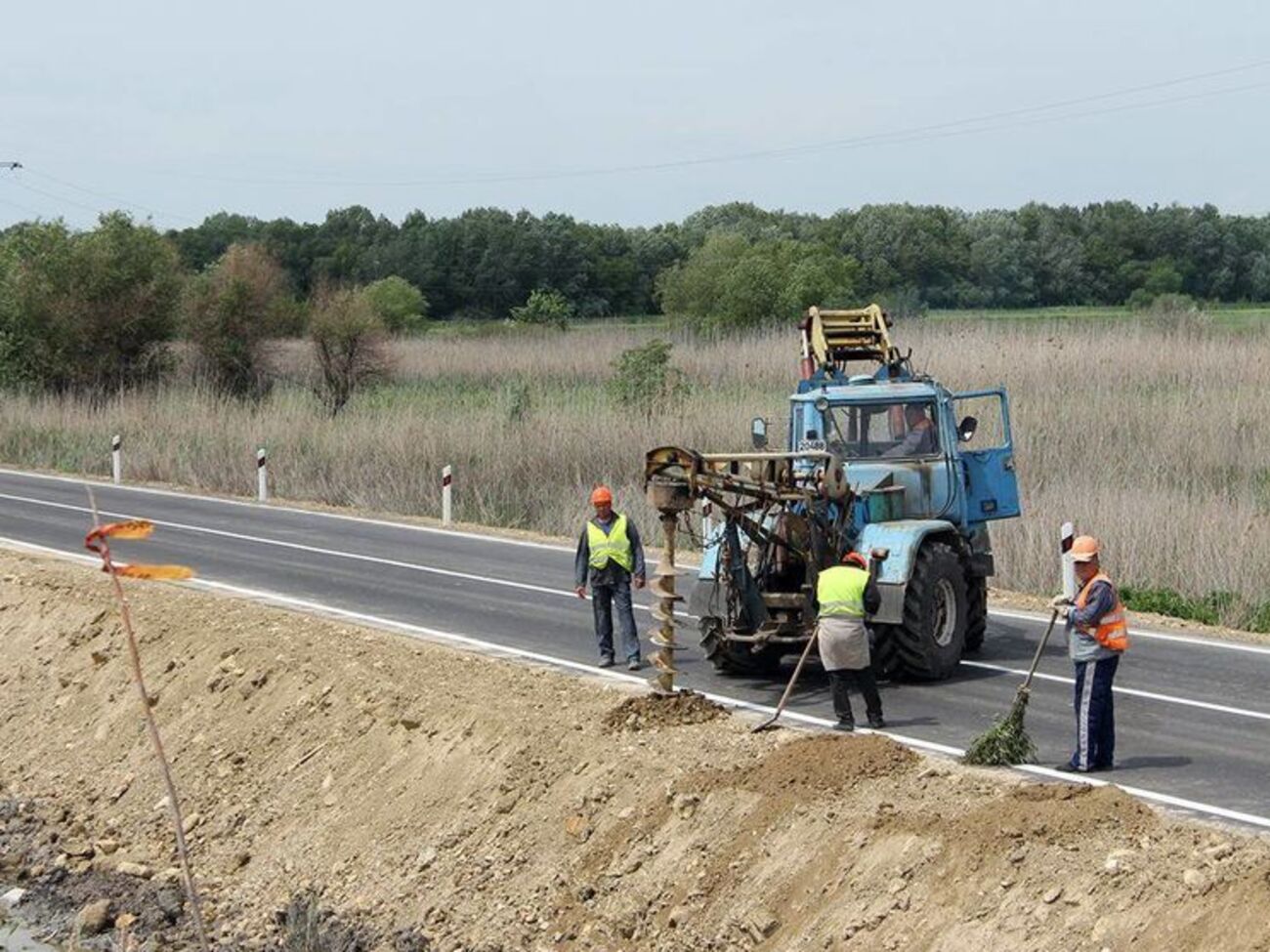 В связи с переносом сроков выполнения работ на трассе&nbsp;Одесса &ndash;&nbsp;Рени&nbsp;построена временная объездная дорога