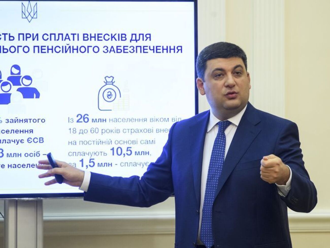 Гройсман: Пенсія не повинна бути милостинею