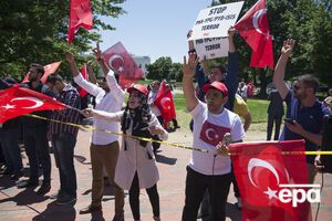 Ердогана у Вашингтоні зустрічали протестувальники