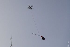 За словами журналіста, дрон запустили представники однієї з патріотичних організацій