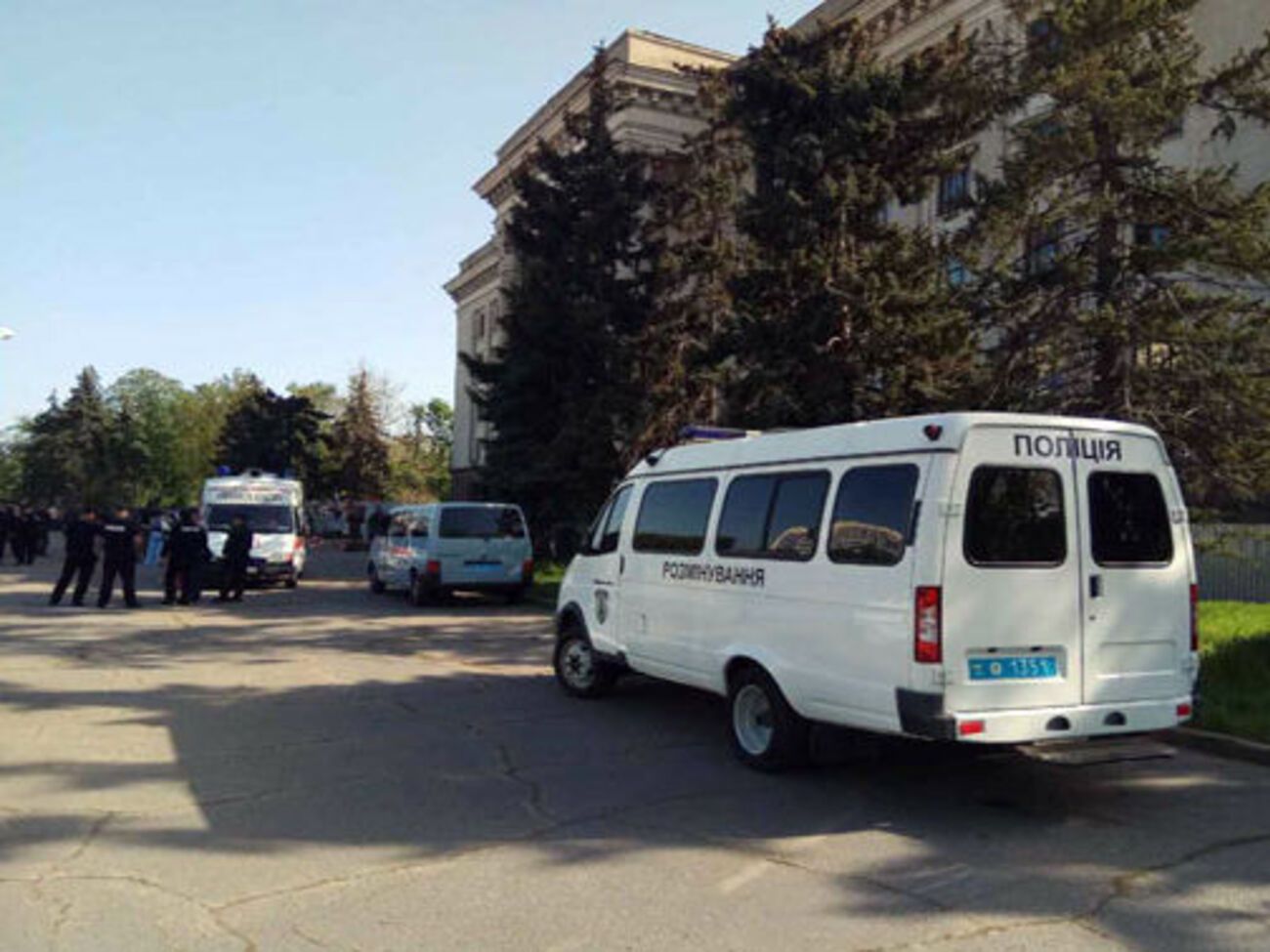 На Куликовом поле дежурят много полицейских