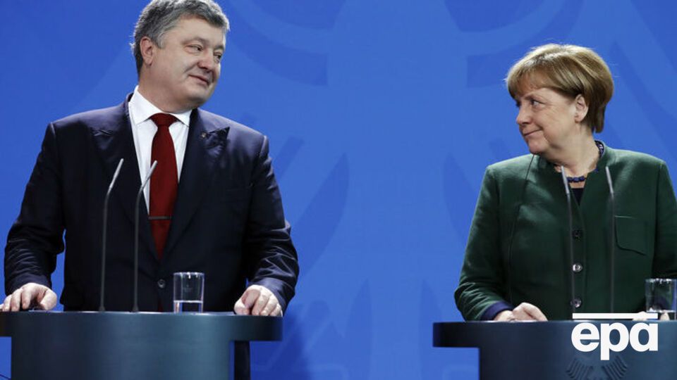 Порошенко и Меркель проводят переговоры в резиденции канцлера