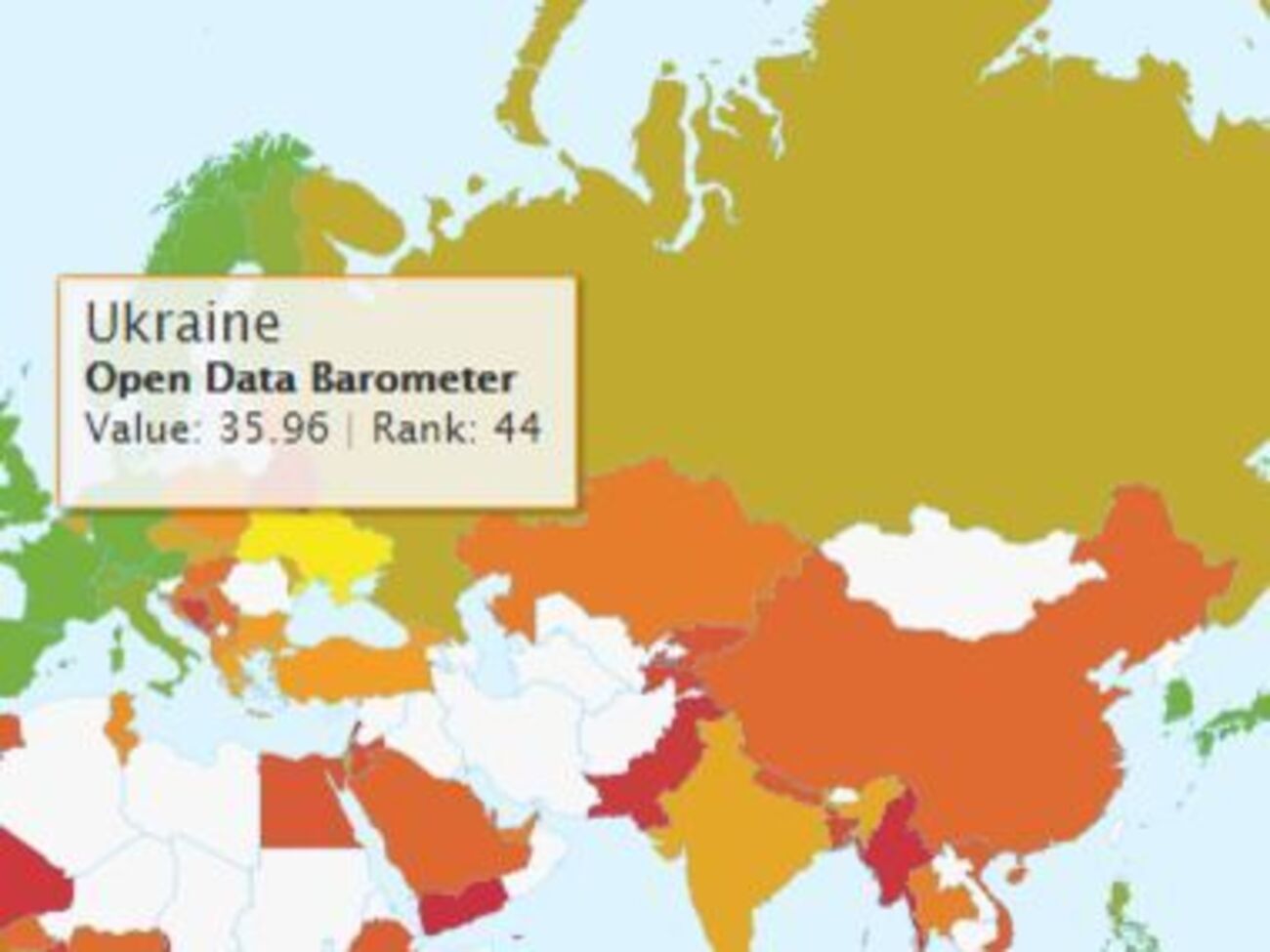 Опублікували результати світового рейтингу відкритості даних