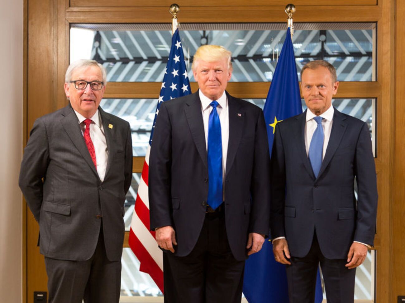 Юнкер, Трамп і Туск провели зустріч у Брюсселі