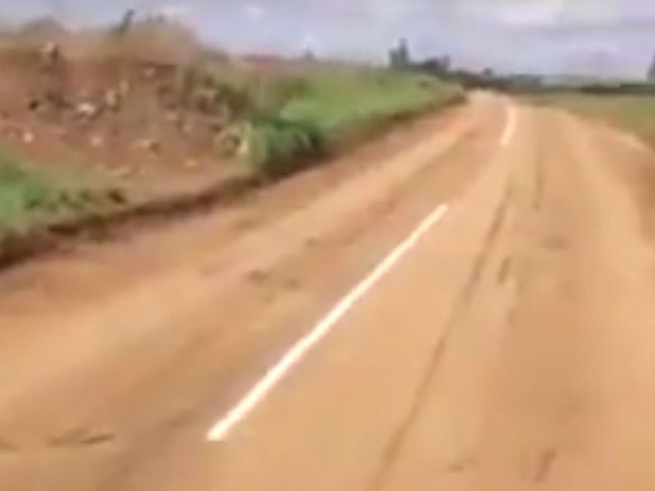 К вечеру разметка оказалась размытой