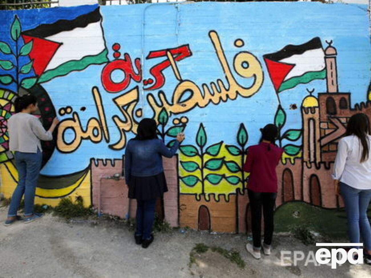 В Палестине проходила акция в поддержку заключенных в Израиле палестинцев&nbsp;