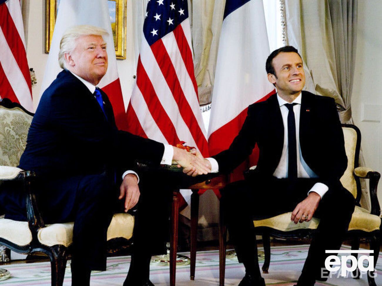 Трамп и Макрон встретились 25 мая