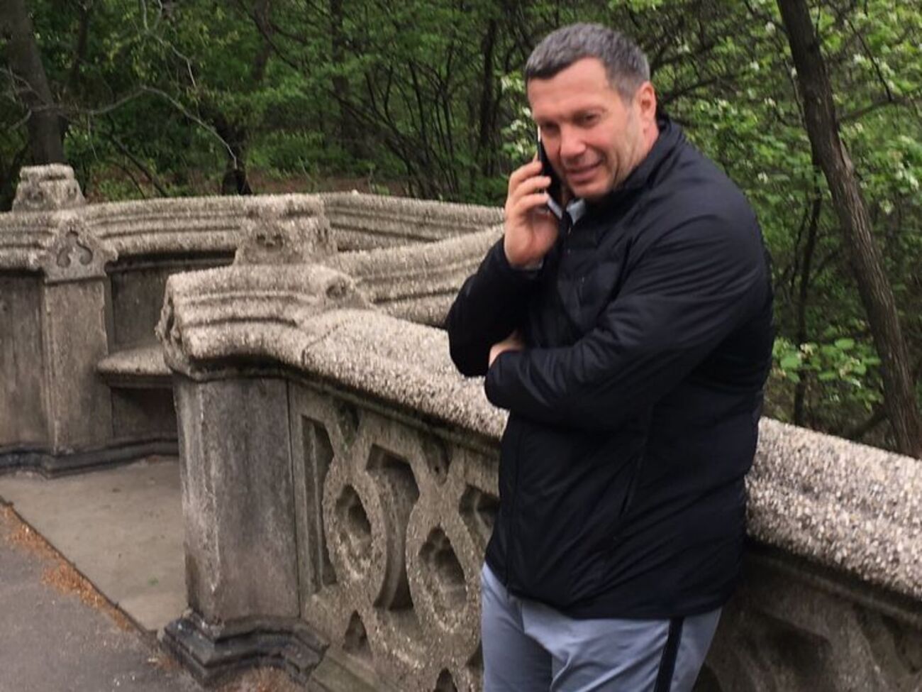 Автор фото утверждает, что снял Соловьева в Нью-Йорке