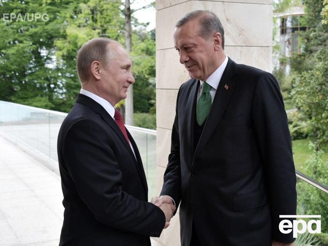 Путін зустрів Ердогана в Сочі