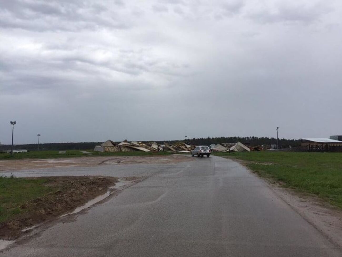 В&nbsp;Подмосковье из-за урагана обрушилась пирамида