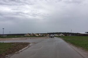 В Подмосковье из-за урагана обрушилась пирамида