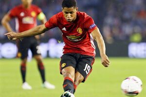 Єдиний м'яч зі штрафного забив форвард Маркус Решфорд