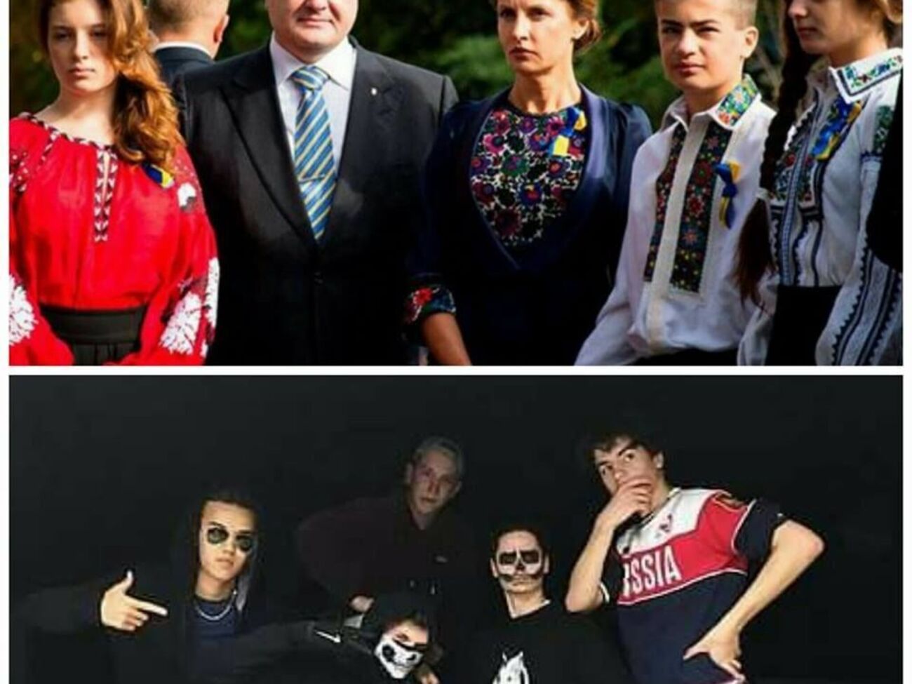 Cын президента сфотографировался в футболке, на которой написано "Россия" на английском языке