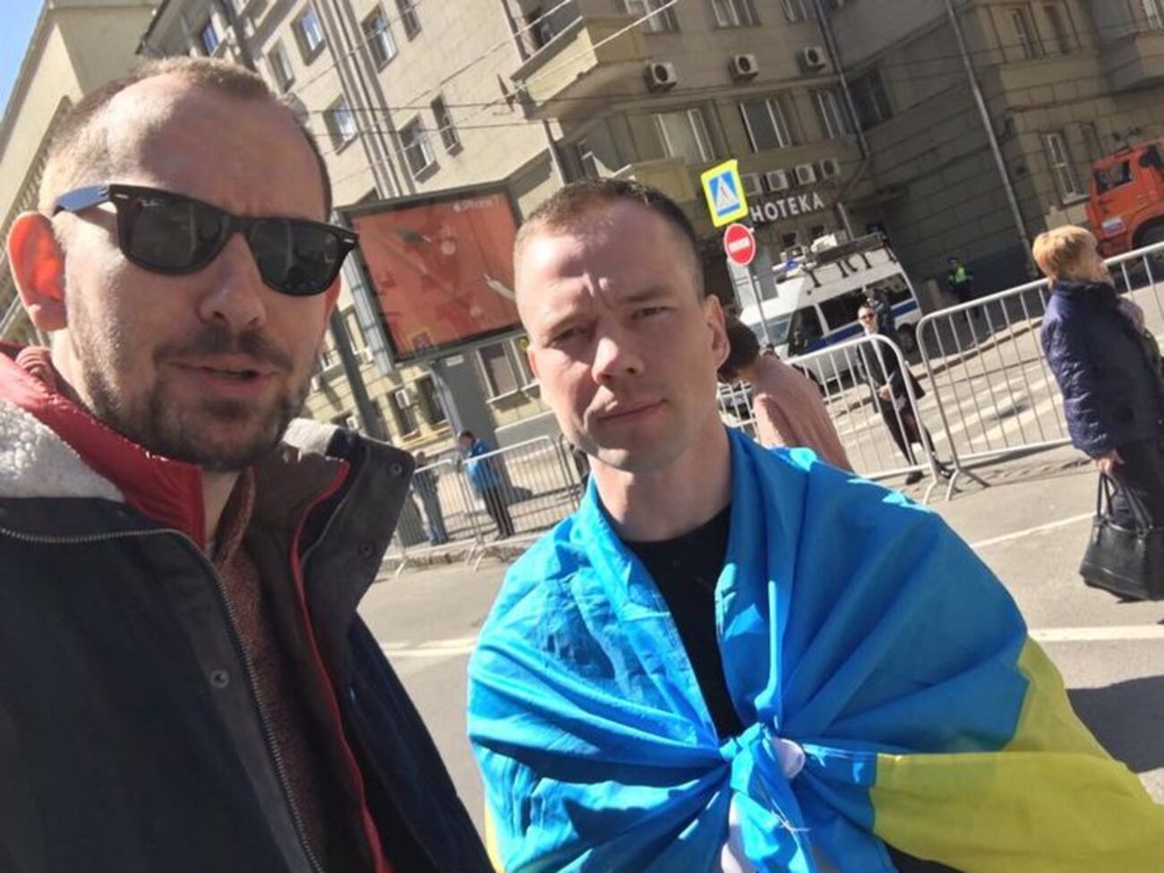 Український журналіст зустрівся з російським активістом на Болотній площі