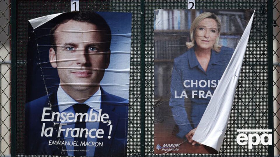 За пост президента Франции борются Макрон и Ле Пен