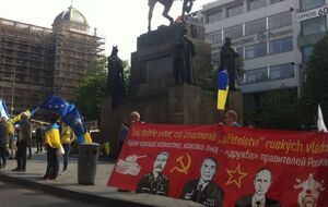 В Праге протестовали против приезда "Ночных волков"