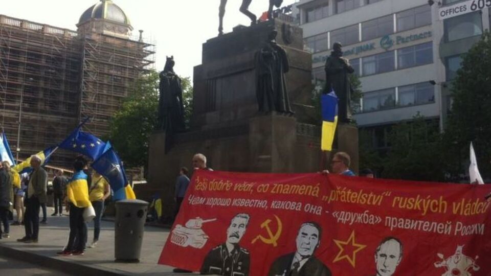 У Празі протестували через приїзд "Нічних вовків"