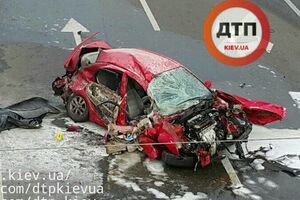 Последствия аварии на столичном проспекте Победы
