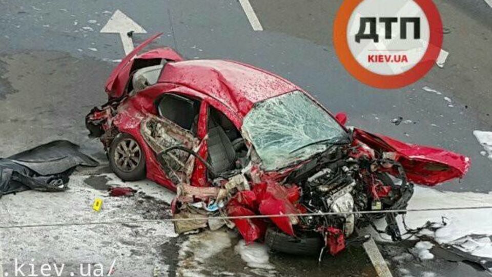Последствия аварии на столичном проспекте Победы
