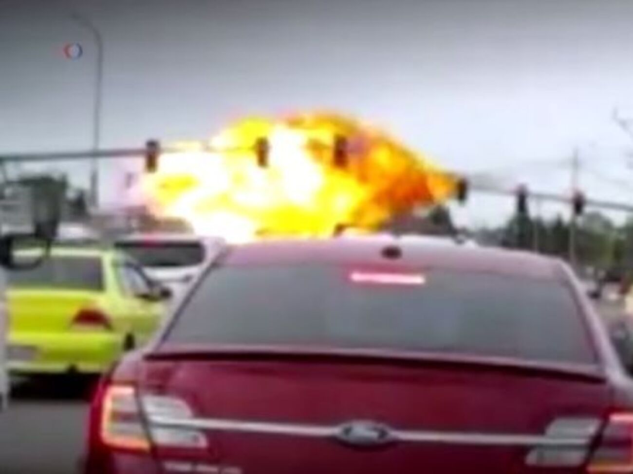 Во время аварии чудом никто не пострадал