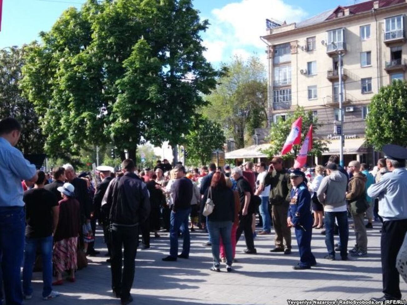 Корреспондент сообщил о задержании как минимум одного участника стычек