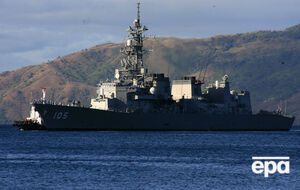 Крейсер столкнулся с рыболовным судном