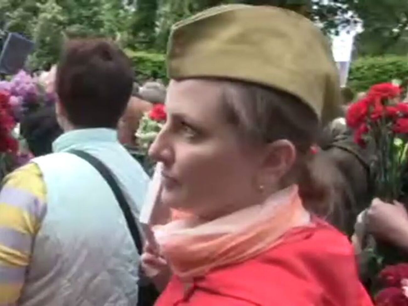 Учасниця акції "Безсмертний полк", якій не сподобалася українська мова