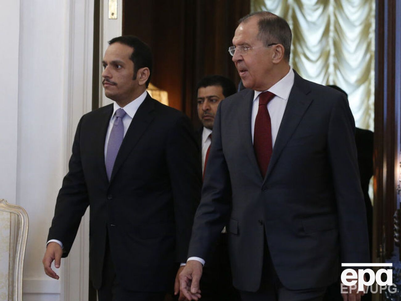 Лавров встретился с главой МИД Катара