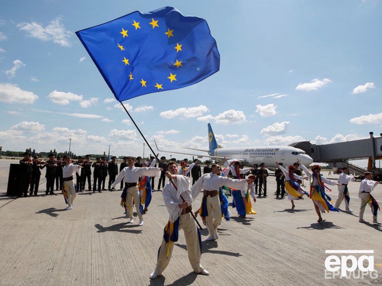 В аэропорту Борисполь прошли праздничные мероприятия, посвященные визовой либерализации с ЕС