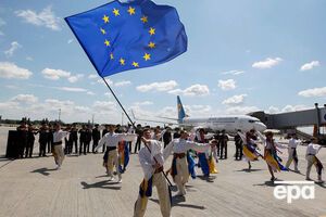 В аэропорту Борисполь прошли праздничные мероприятия, посвященные визовой либерализации с ЕС