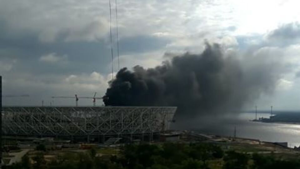 Пожар на "Волгоград-арене" быстро ликвидировали, пострадавших в ходе инцидента нет