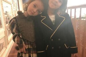 Алла-Виктория и Мартин прочитали дедушке стихи