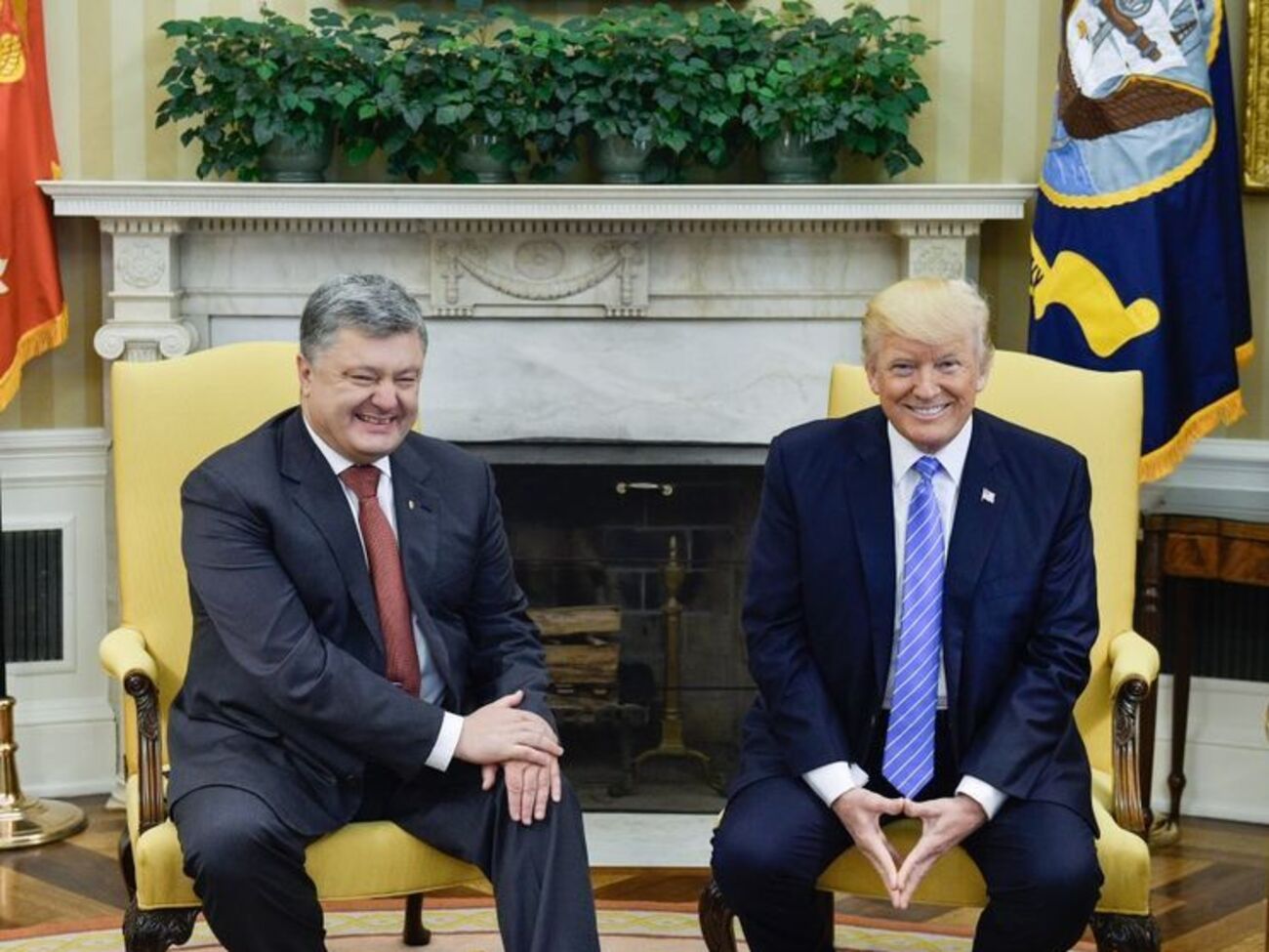 Трамп зустрічав Порошенка в Білому домі