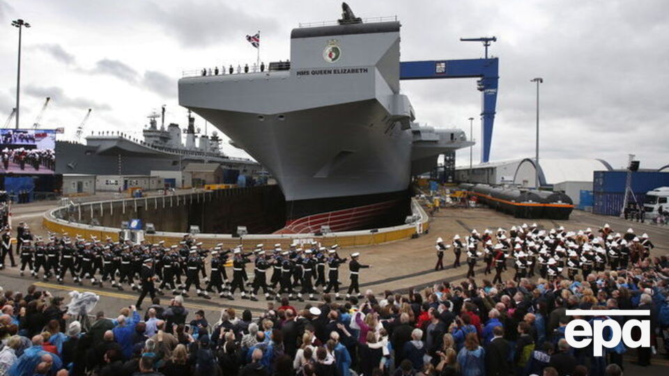 Queen Elizabeth сьогодні покине доки в Шотландії