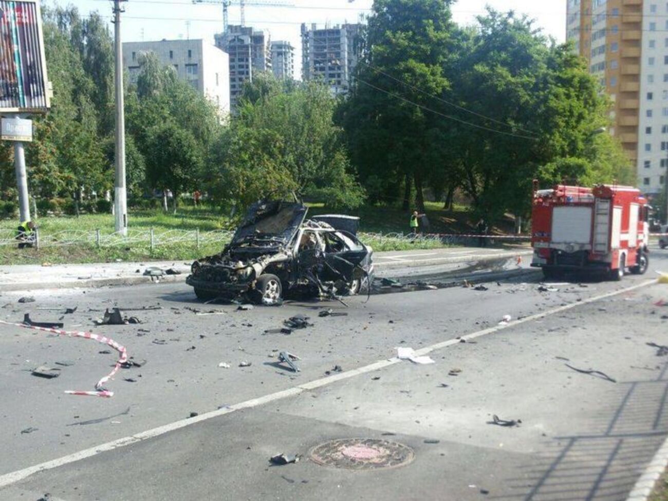 У Києві вибухнув автомобіль