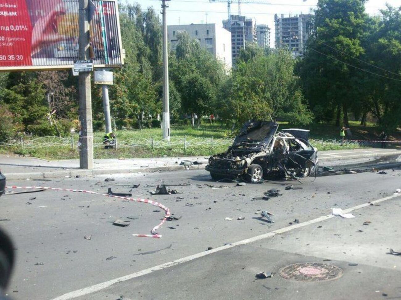 Вибух авто стався вранці 27 червня в Солом'янському районі Києва