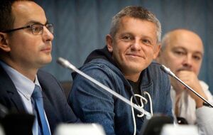 "Простите за пафос, но я уверен: если бы мы не занялись проектом, "Евровидения" в Киеве не было бы". Исполнительный продюсер "Евровидения 2017" Павел Грицак и продюсер и муж Русланы Александр Ксенофонтов